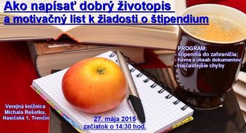Ako napísať dobrý životopis a motivačný list k žiadosti o štipendium