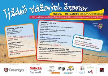 Týždeň plážových športov v Eurovea