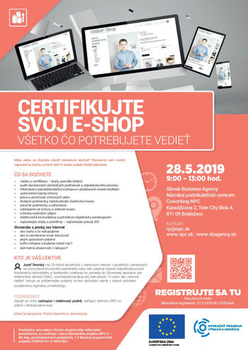 CERTIFIKUJTE SVOJ E-SHOP – VŠETKO ČO POTREBUJETE VEDIEŤ